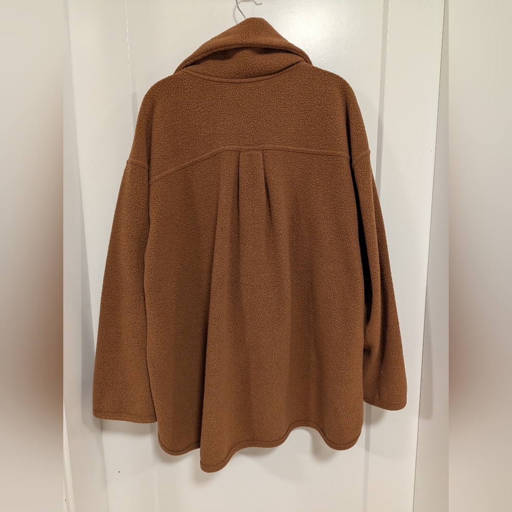 Free People Beach All Time Henley Desert Topaz Tan Pullover Fleece Size L - Picture 4 of 15